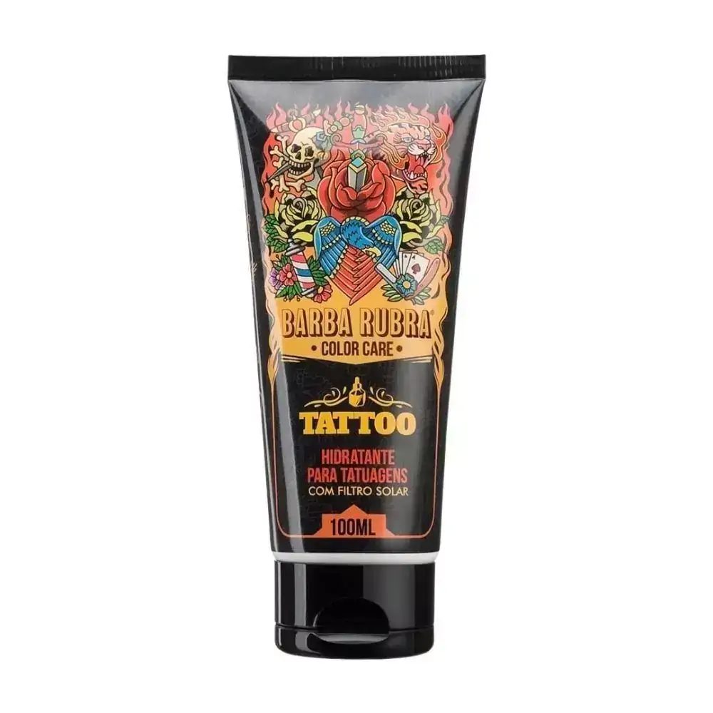 Color Care Hidratante De Tatuagens Filtro Solar Barba Rubra