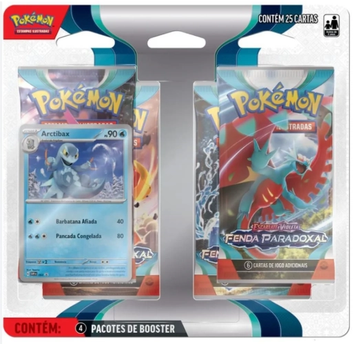 Jgs Brinq Carton Pokemon Ev4 Blister Quadruplo Fenda Paradoxal Certificado Fsc