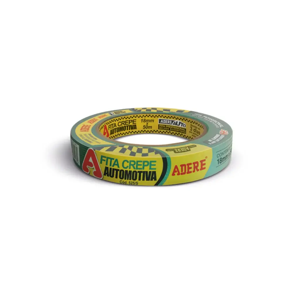 Fita Crepe Adere Verde 525/5 18mmx50mt