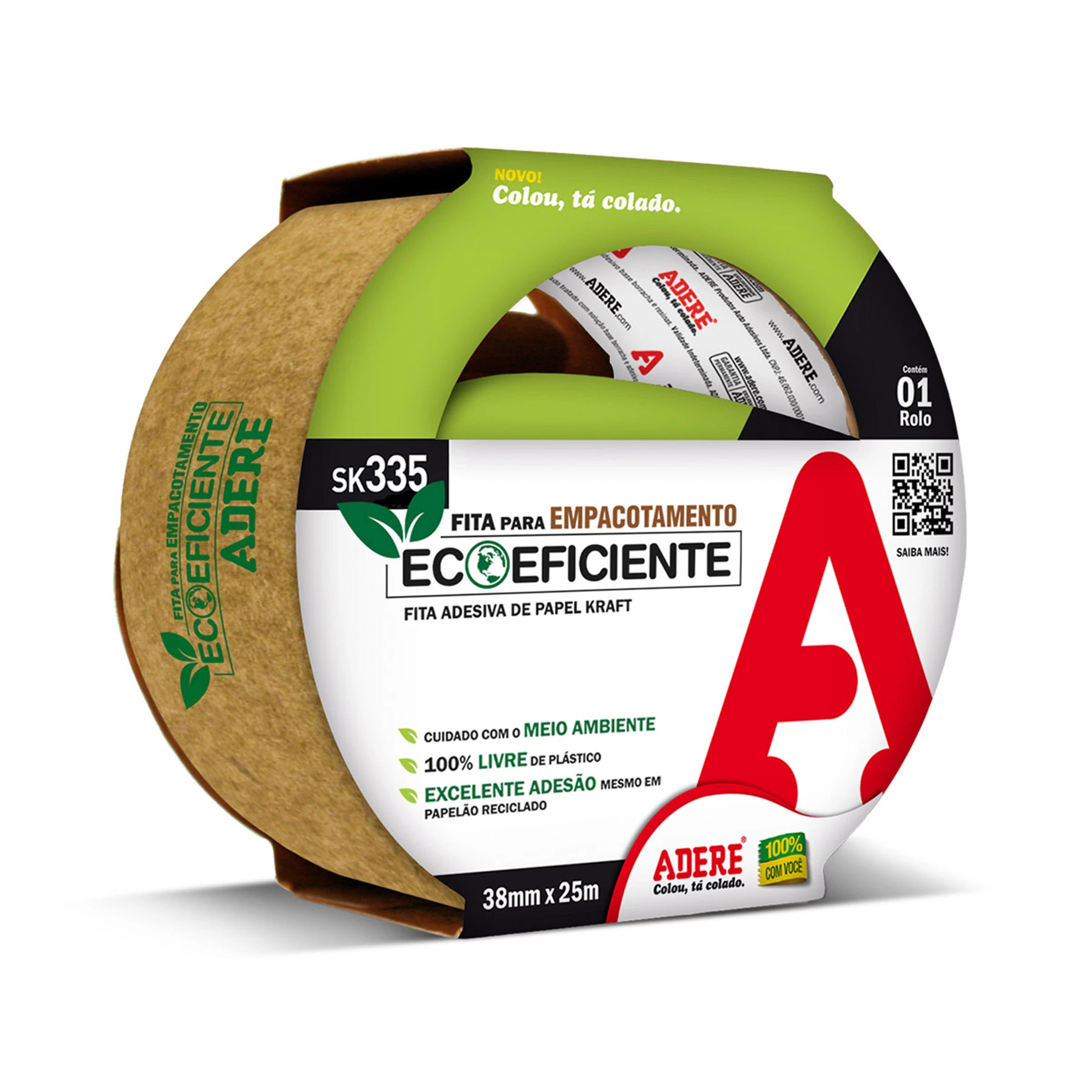 Fita Papel Kraft Emp Marrom Eco 38mmx25m