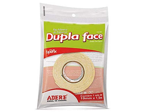 Fita Dupla Face de Espuma 19mm com 1,5 Metros
