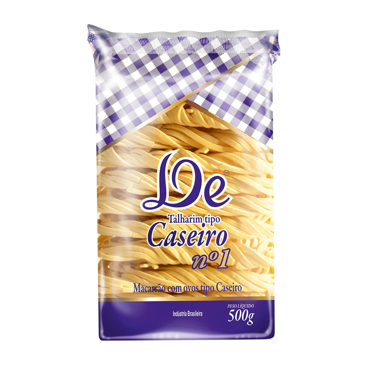 Macarrão com Ovos Caseiro Talharim Nº 1 DE Pacote 500g