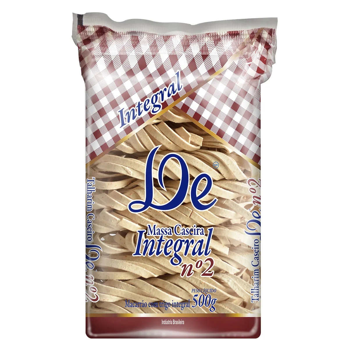 Macarrão De Trigo Caseiro Integral Talharim 2 De Pacote 500g