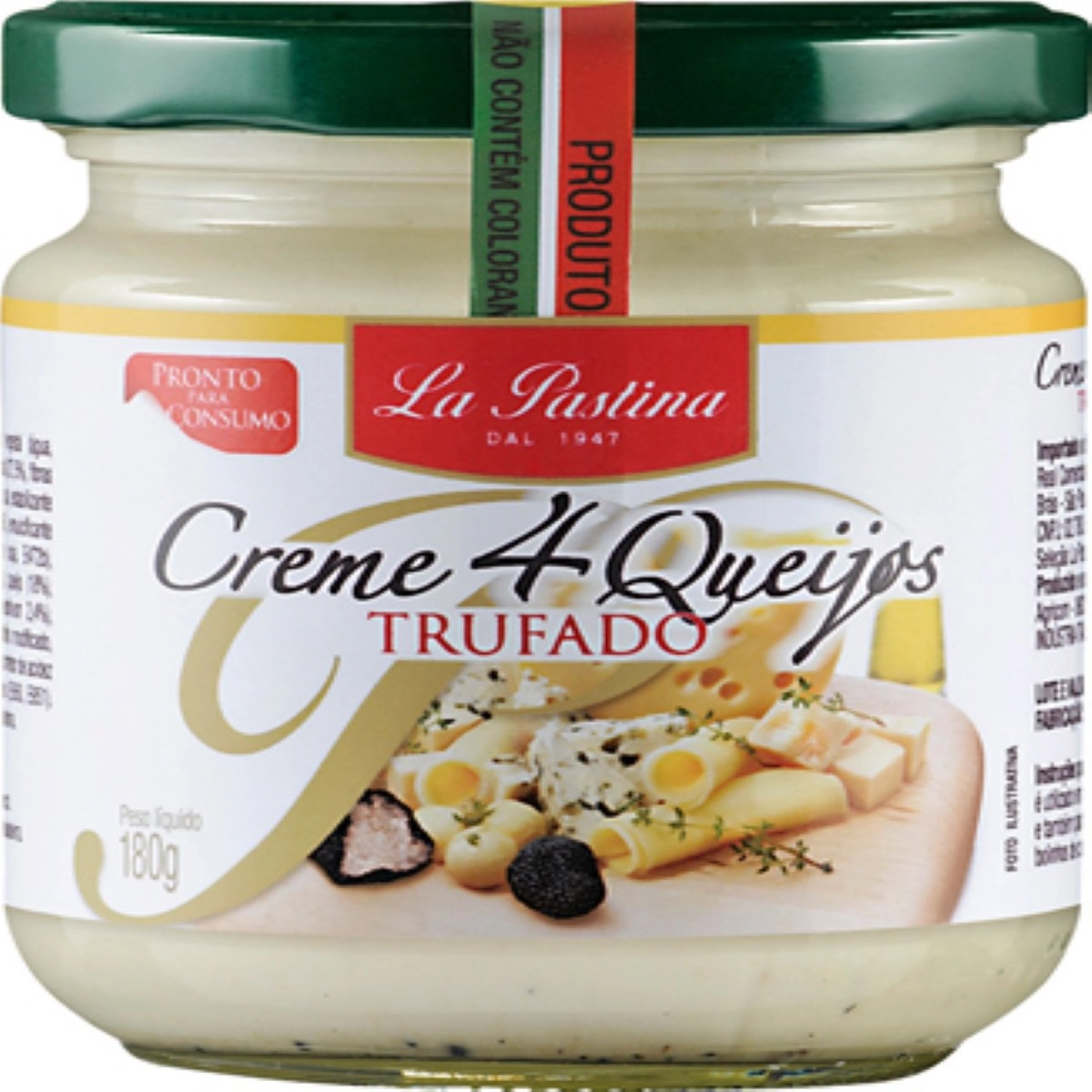 Molho Italiano Quatro Queijos Trufado La Pastina 180 gr