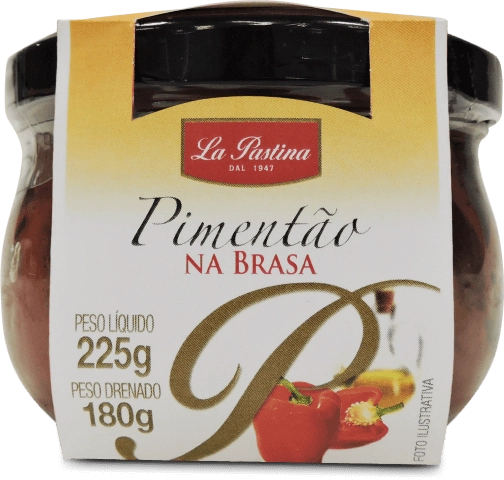 Pimentão Em óleo De Girassol La Pastina Na Brasa Vidro 180g