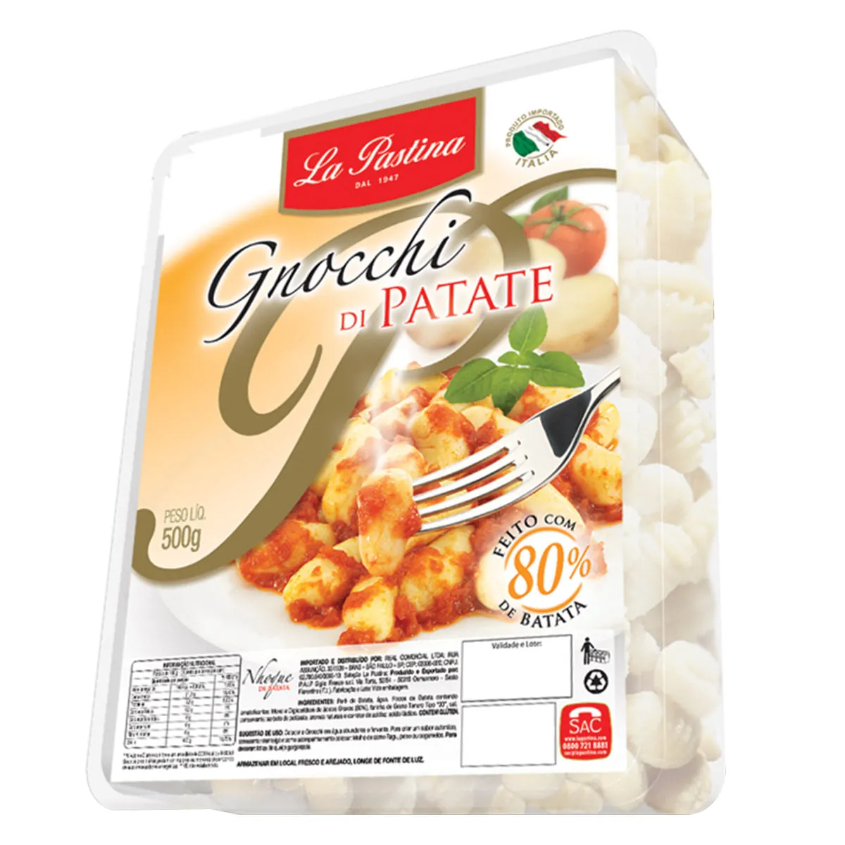 Nhoque De Batata La Pastina Bandeja 500g