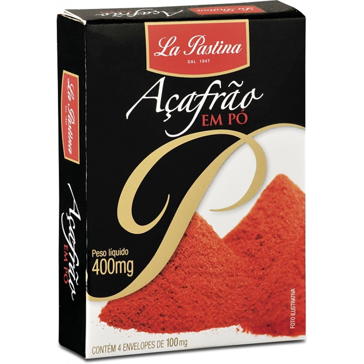 Açafrão Espanhol Verdadeiro em Pó La Pastina Paella 0,4g