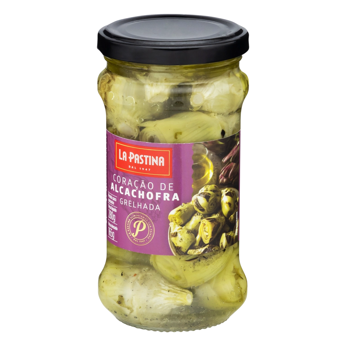 Coração De Alcachofra Em Conserva Grelhada La Pastina Vidro 165g