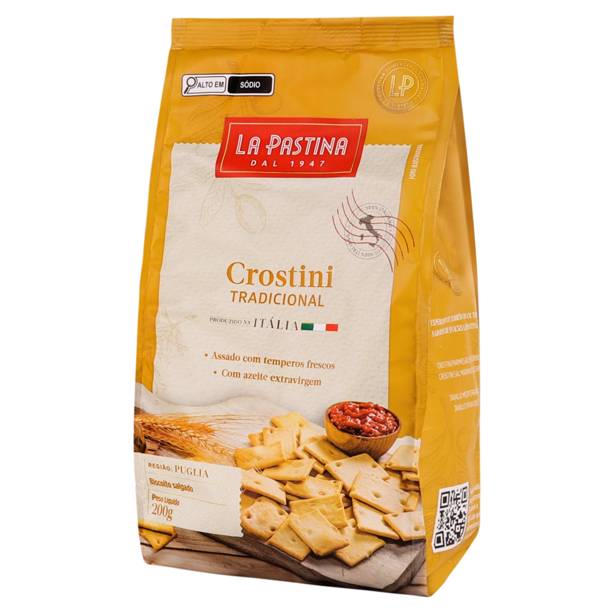 Biscoito Crostini Tradicional La Pastina 200g