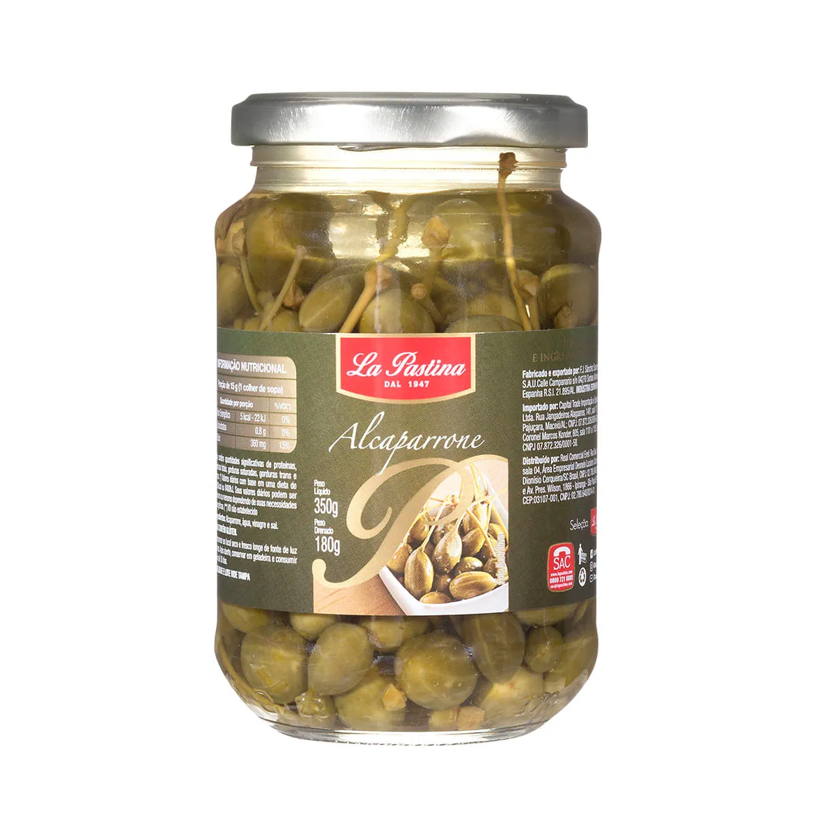Alcaparra em Conserva La Pastina 350g