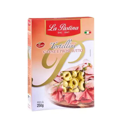 Macarrão Tortellini Recheio Carne E Presunto Cru La Pastina Caixa 250g
