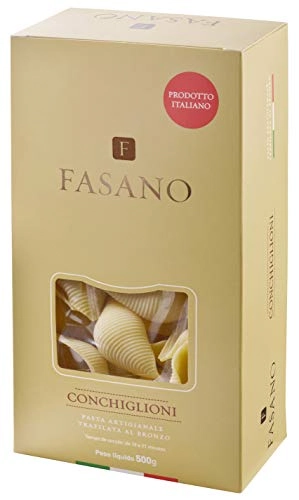 Macarrão De Sêmola Grano Duro Conchiglioni Fasano Caixa 500g