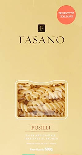 Macarrão Massa Italiano Fasano Fusilli 500G Importado