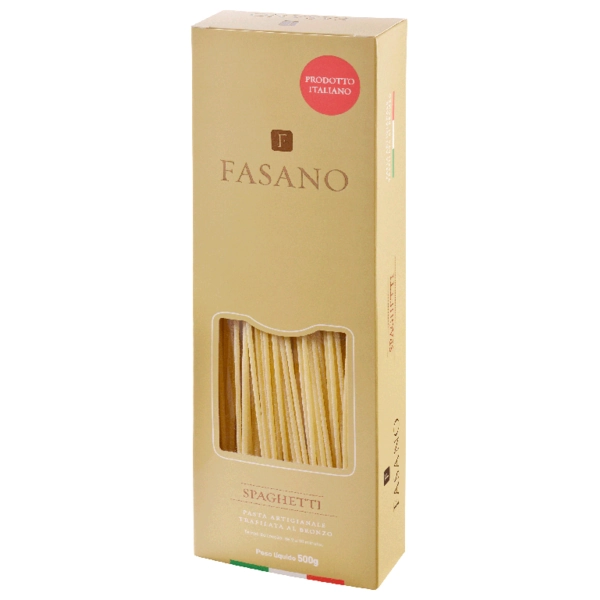 Macarrão Massa Italiano Fasano Spaghetti 500G