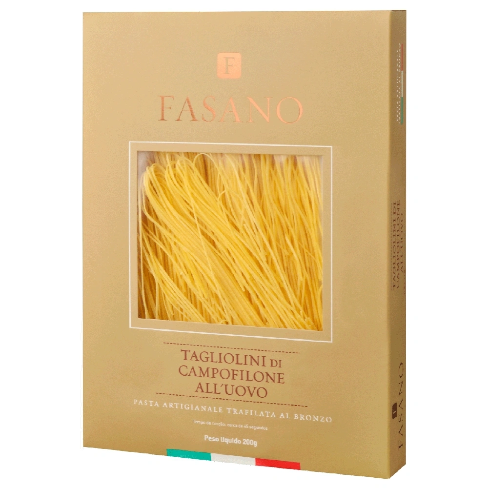 Macarrão De Sêmola Com Ovos Grano Duro Tagliolini Fasano Caixa 200g