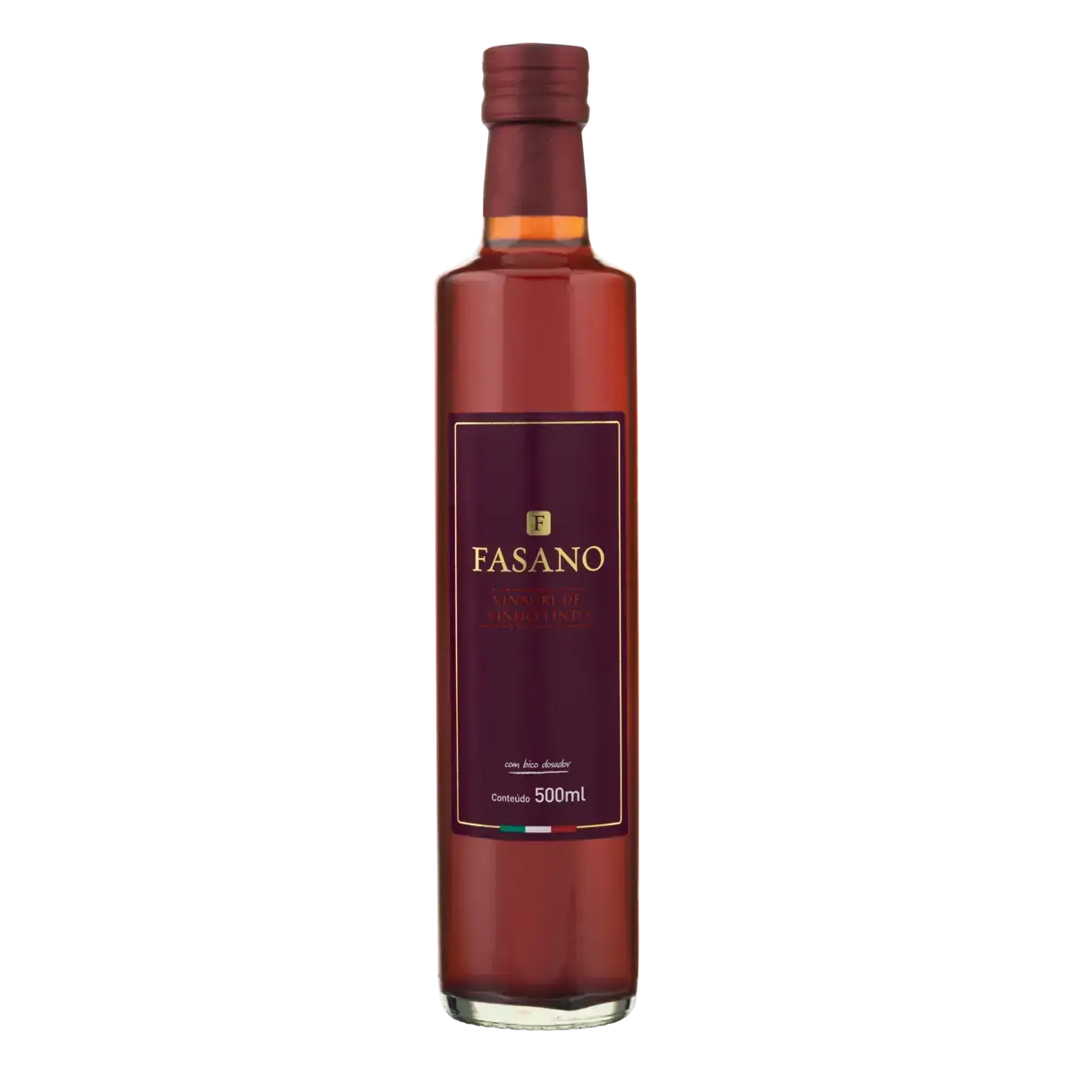 Vinagre de Vinho Tinto Fasano Vidro 500ml