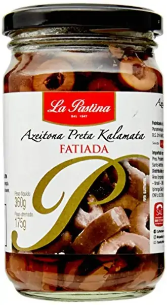 Azeitona Preta Em Conserva Fatiada La Pastina Vidro 175g