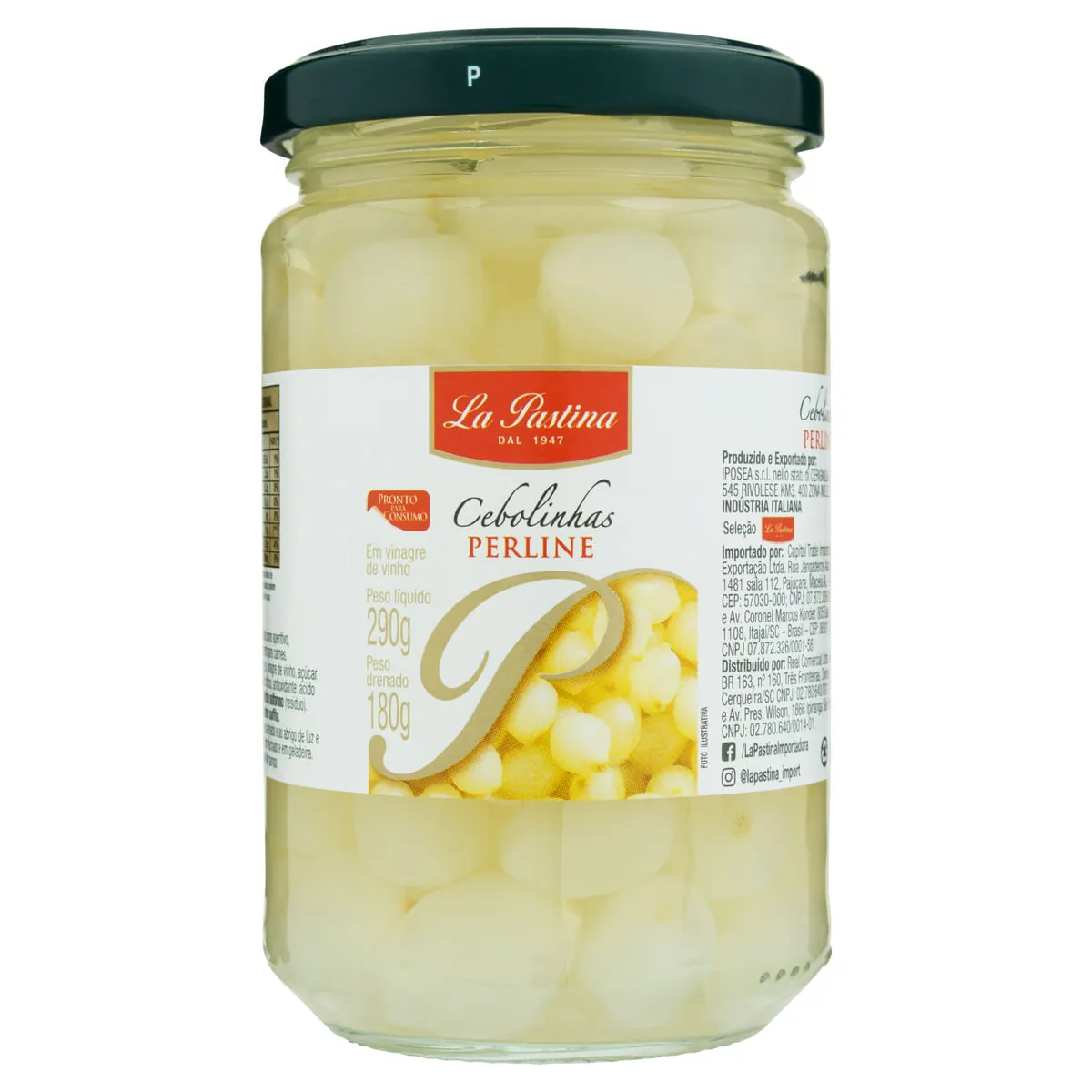 Cebolinha Perline em Conserva La Pastina 180 g