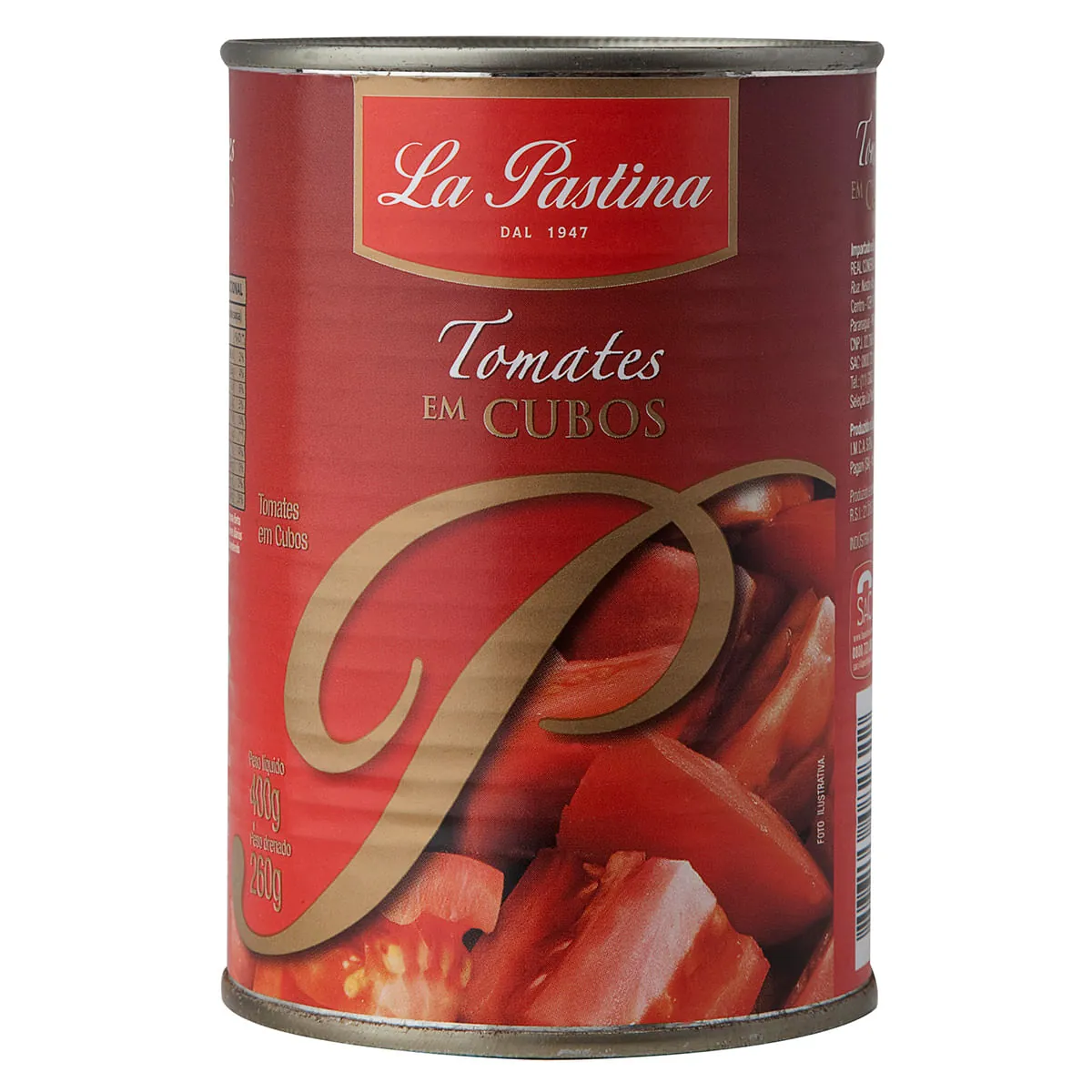 Tomate Italiano em Cubos LA PASTINA Lata 400g