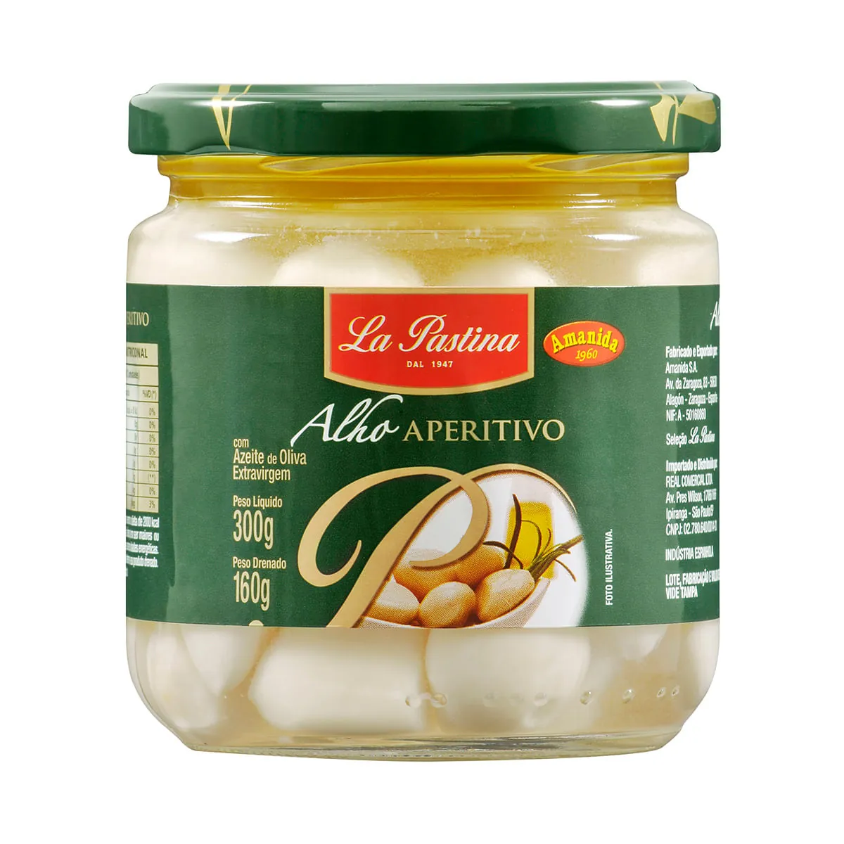 Alho Aperitivo La Pastina Branco Azeite Extravirgem 180g