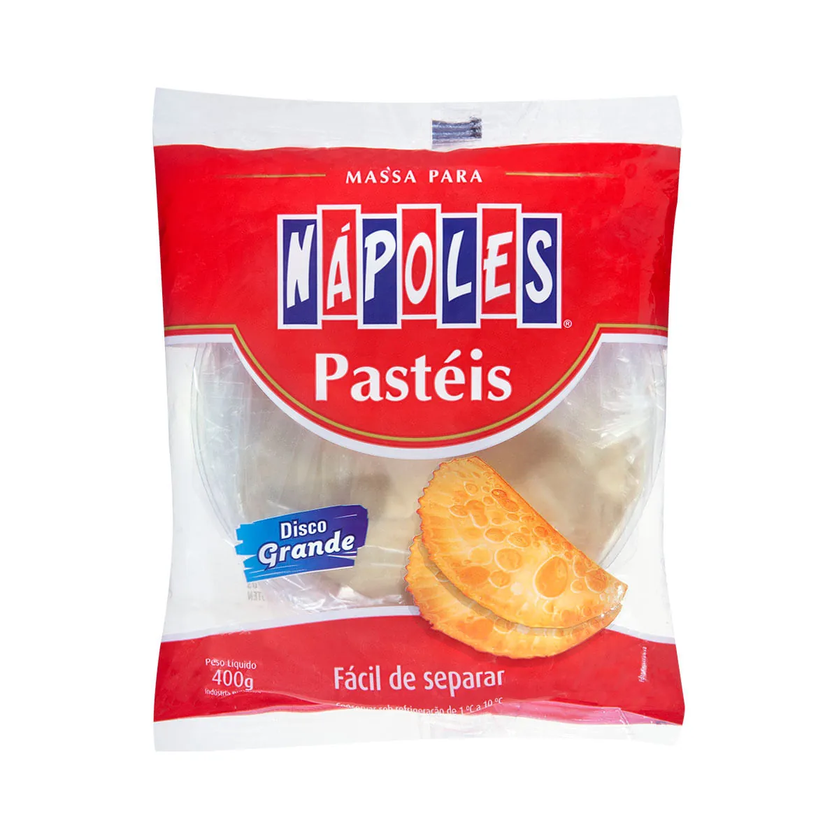 Massa para Pastel Disco Nápoles 400g