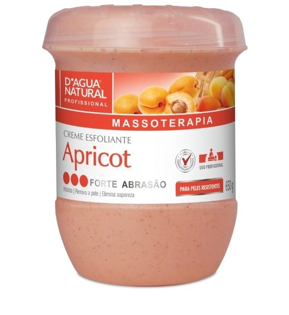 Creme Esfoliante Apricot Forte 650g D'Agua Natural