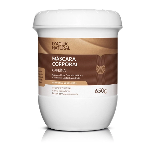 Máscara Corporal Cafeína Com Complexo Ecofloral Dágua Natural