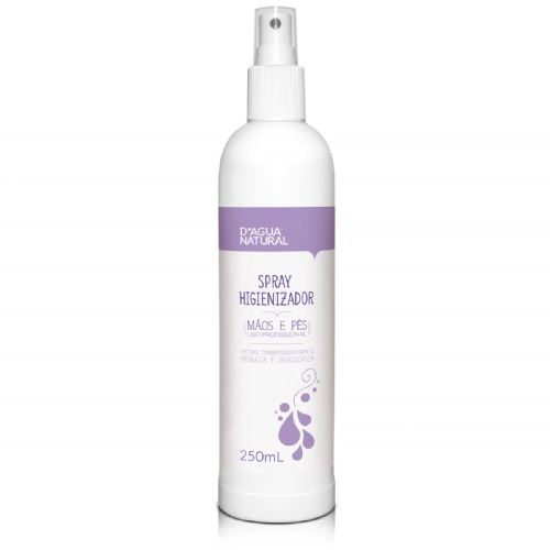Spray Higienizador Para Mãos E Pés álcool Etílico E Triclosan Dágua Natural