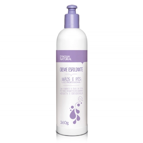 Creme Esfoliante Para Mãos E Pés óleo E Semente De Uva Dágua Natural