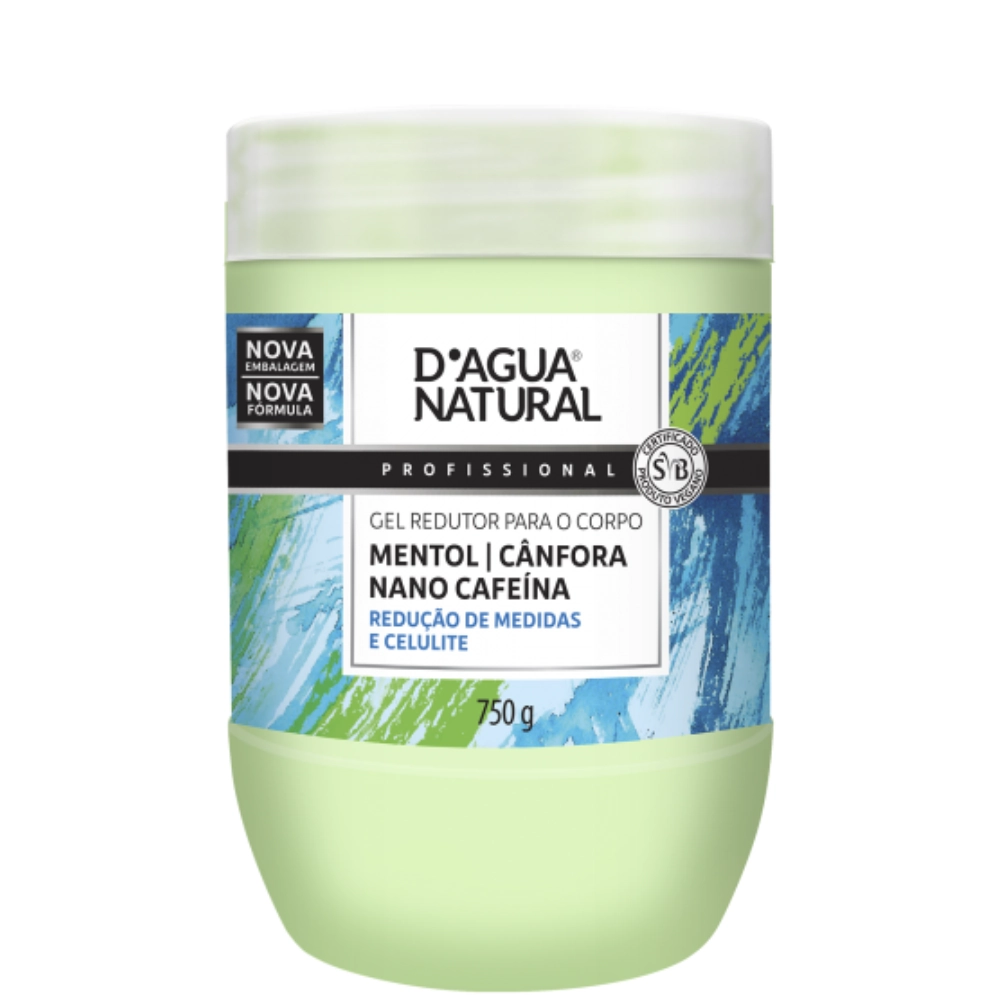 Gel Redutor Para O Corpo Mentol E Cânfora D água Natural
