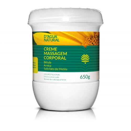Creme De Massagem Bétula Arnica E Salicilato De Metila Dágua Natural