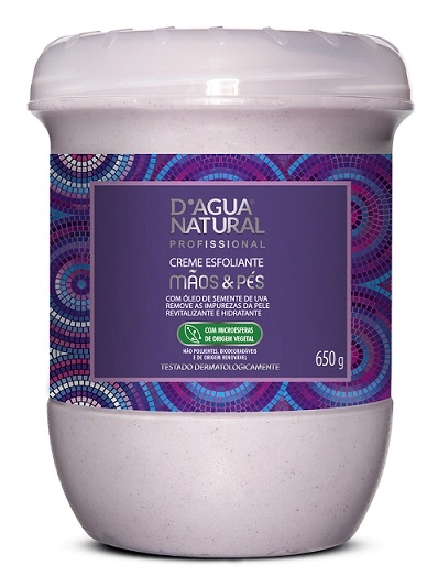 Creme Esfoliante Mãos E Pés 650g D'agua Natural