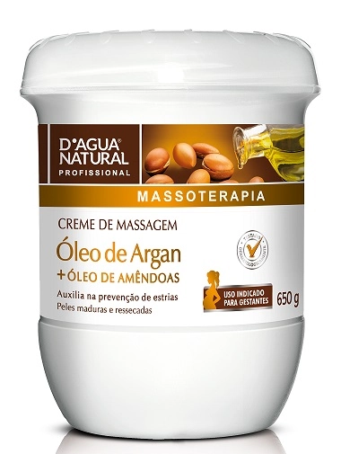 Creme De Massagem óleo De Argan Dágua Natural