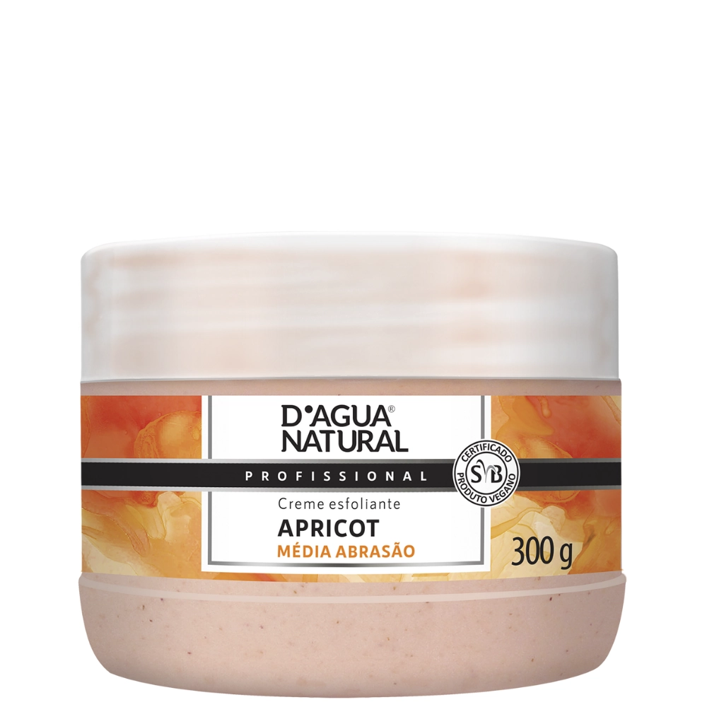 Creme Esfoliante Apricot Média Abrasão 300g D'agua Natural