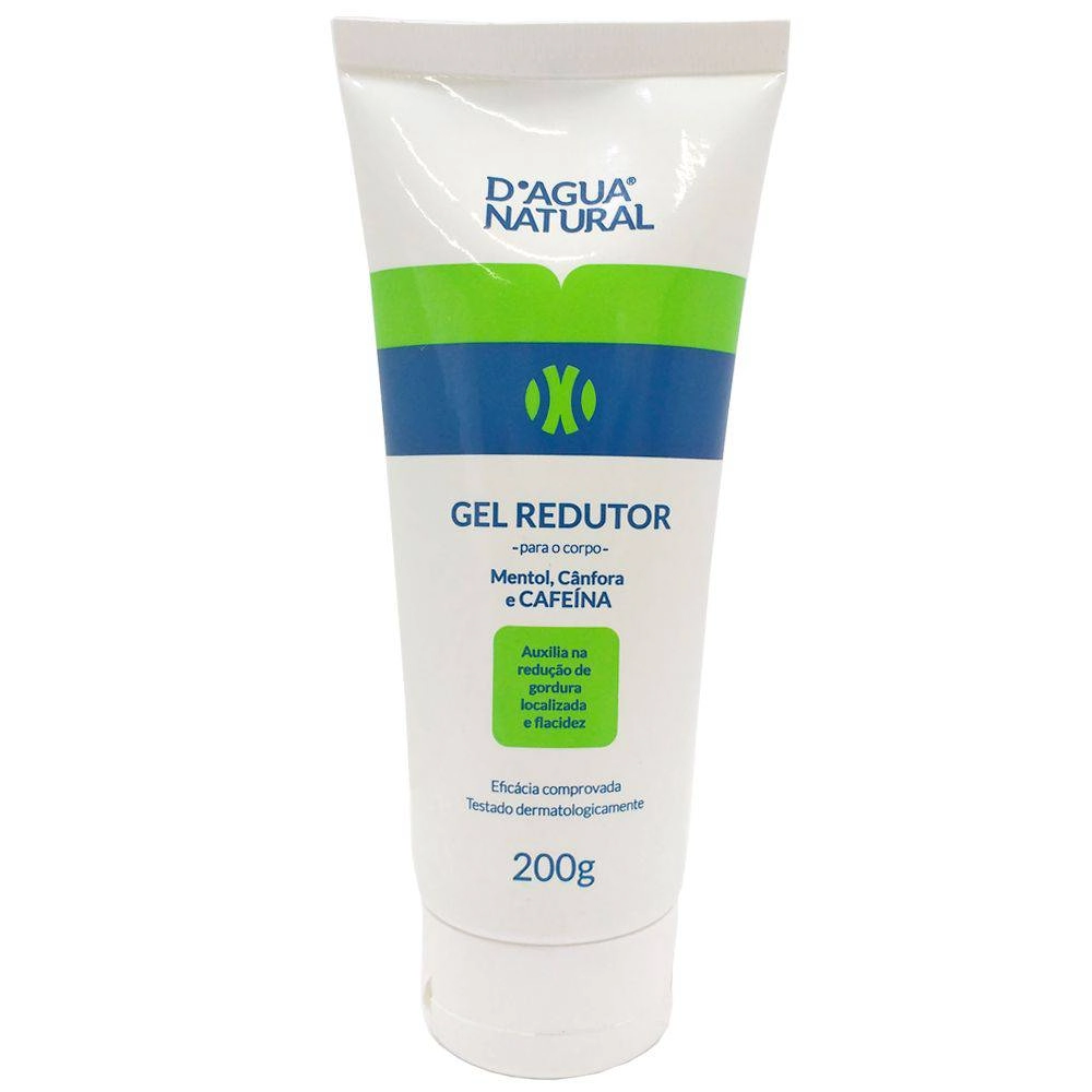 Gel Redutor Corpo Crioterapia Com Cafeína 200G D'agua Natural