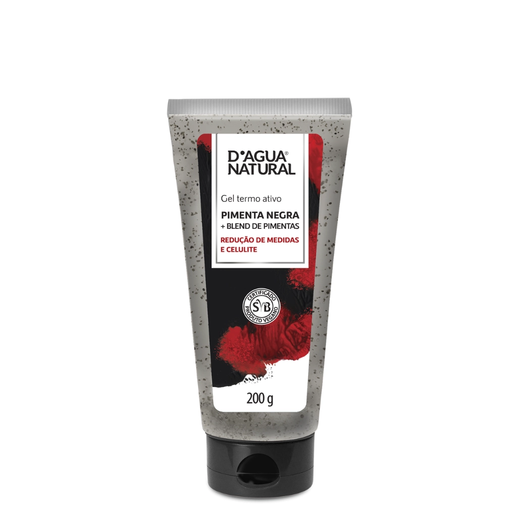 Dagua Nat Gel 200g Pimenta Negra Termo Ativo