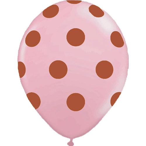Balão Bolinhas Rosa Claro Balloontech