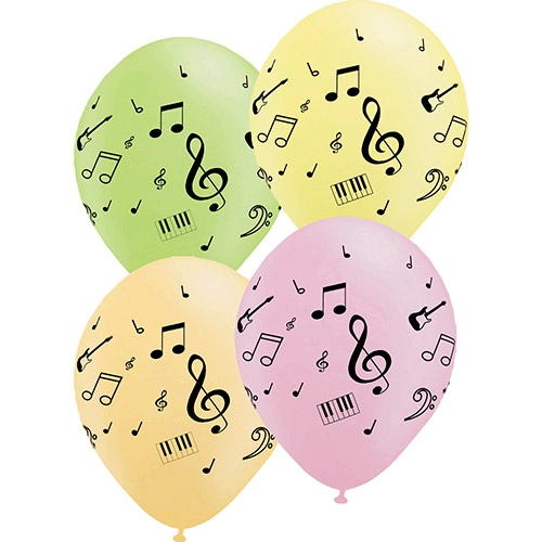 Balão Notas Musicais Neon Balloontech