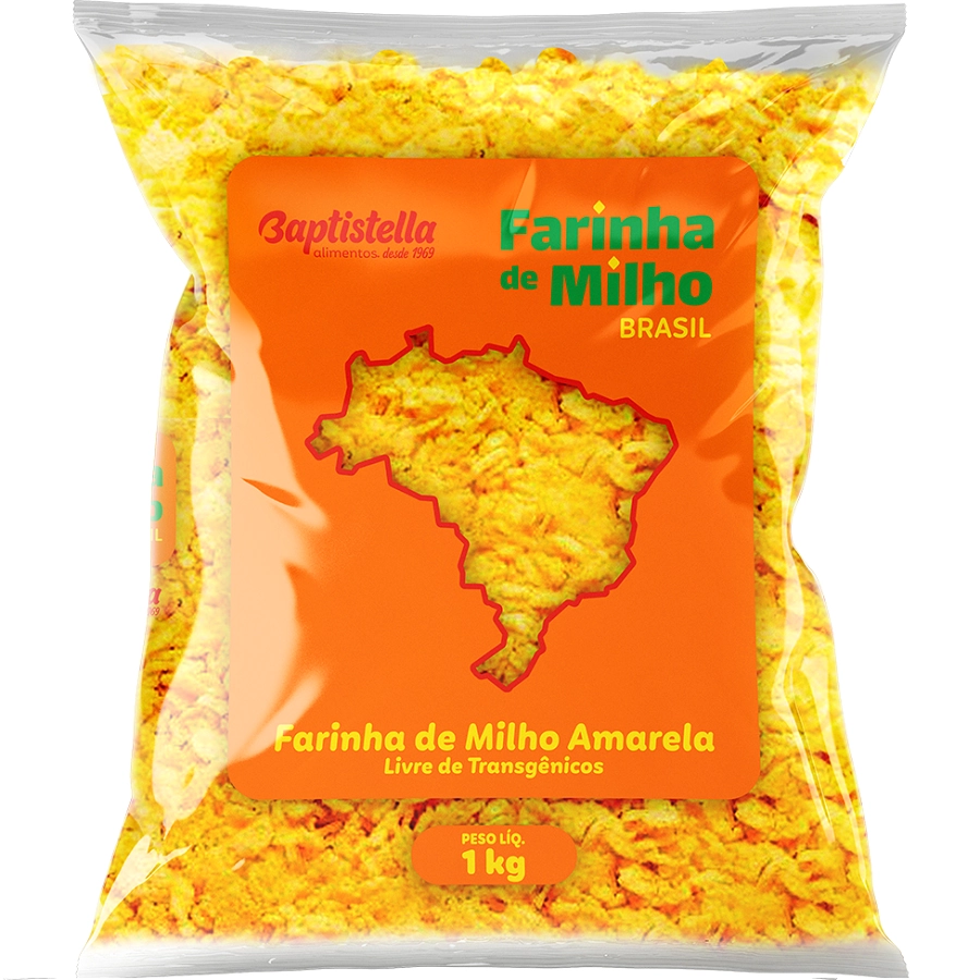 Far Milho Amarela 1kg Baptistella