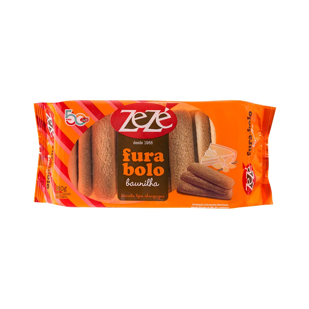 Bisc.zeze Fura Bolo 180g Baunilha