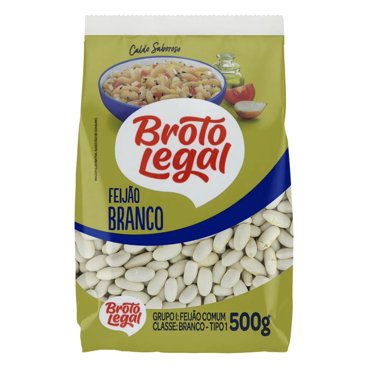 Feijão Branco Tipo 1 Broto Legal Pacote 500g