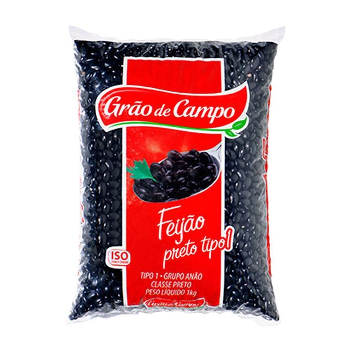Feijao Grao De Campo 1kg Preto