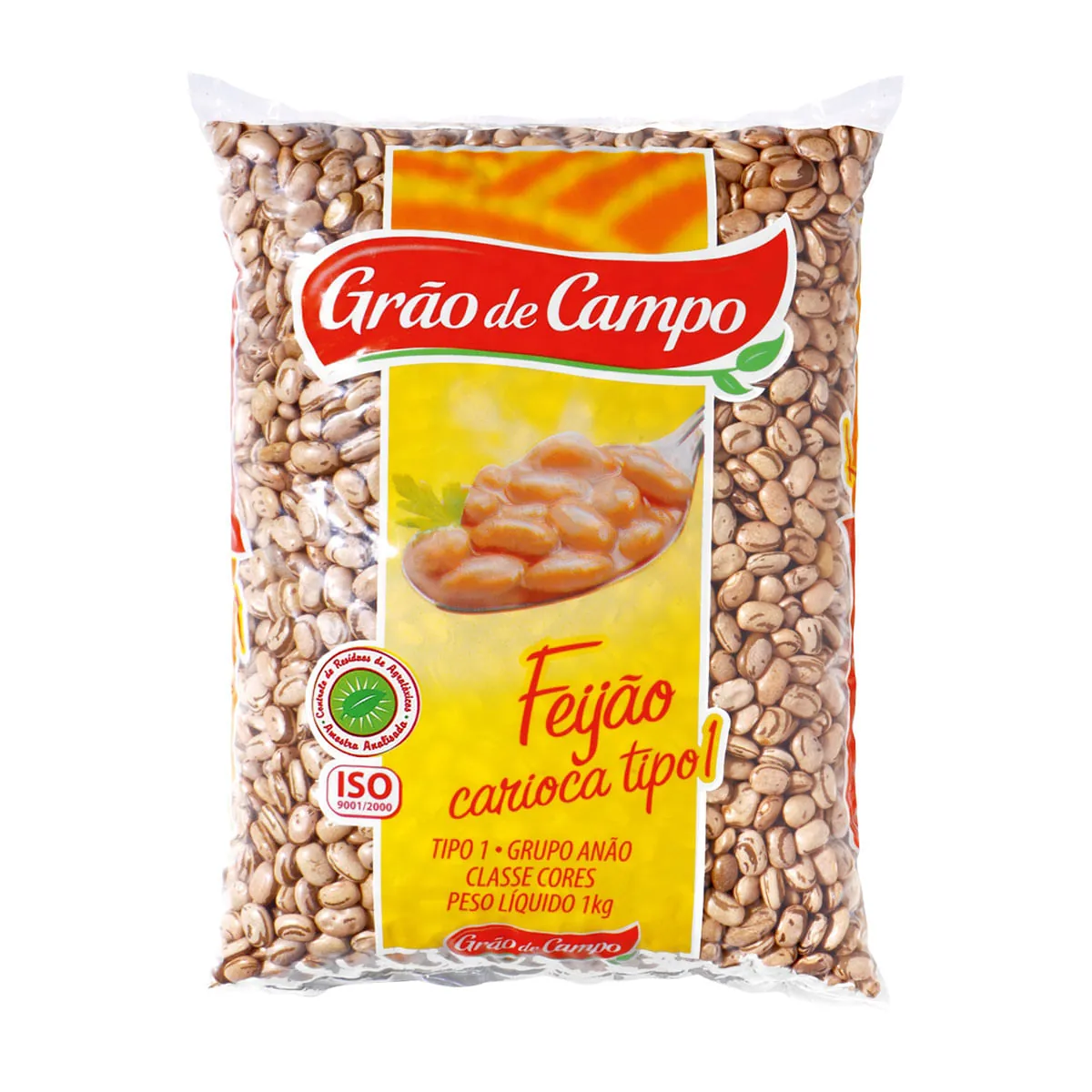 Feijão Carioca Tipo 1 Grão De Campo Pacote 1kg