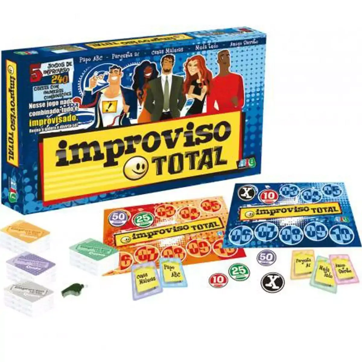 Jogo de Cartas Improviso Total 240 Cartas