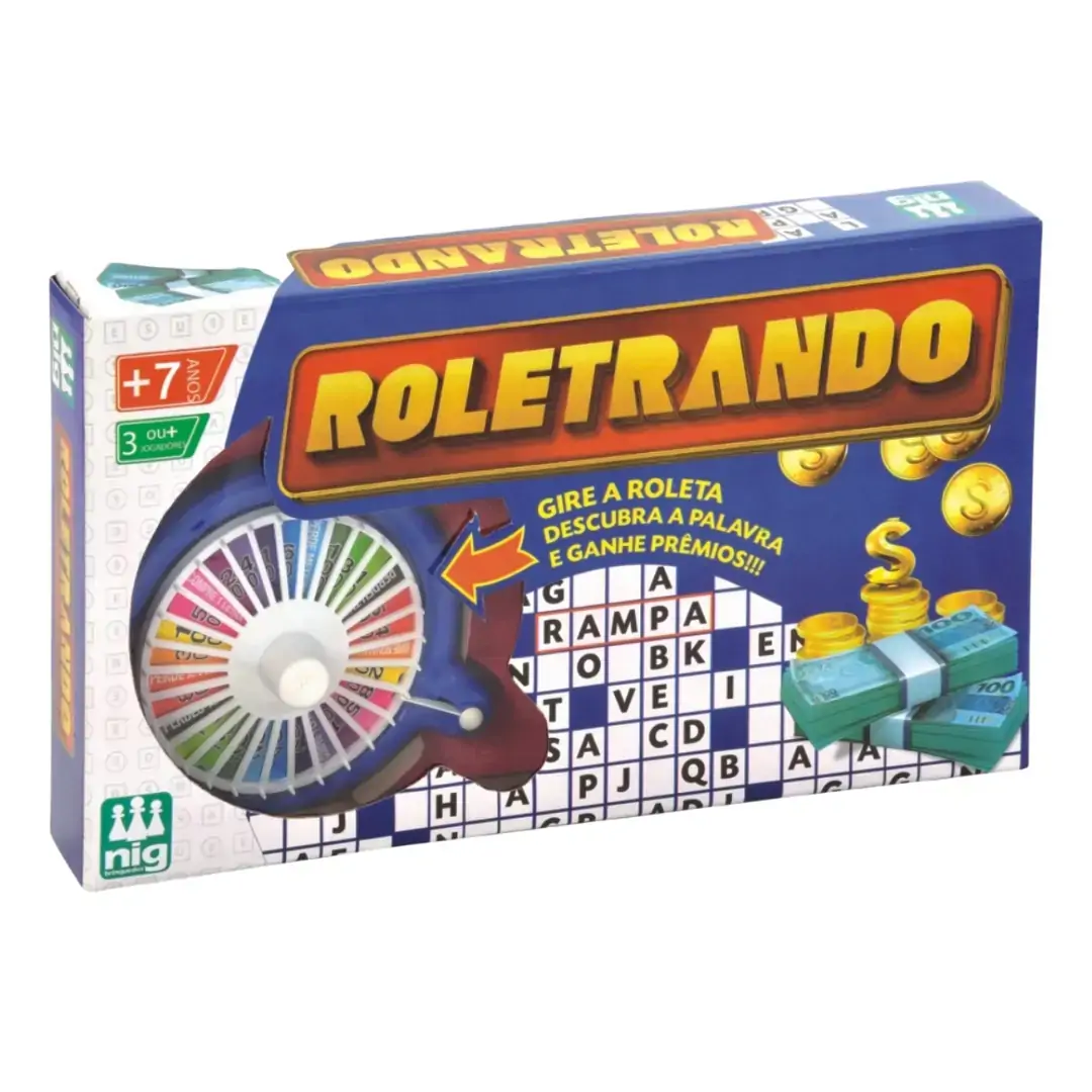 Jogo Roletrando Multicolorido - Nig Brinquedos
