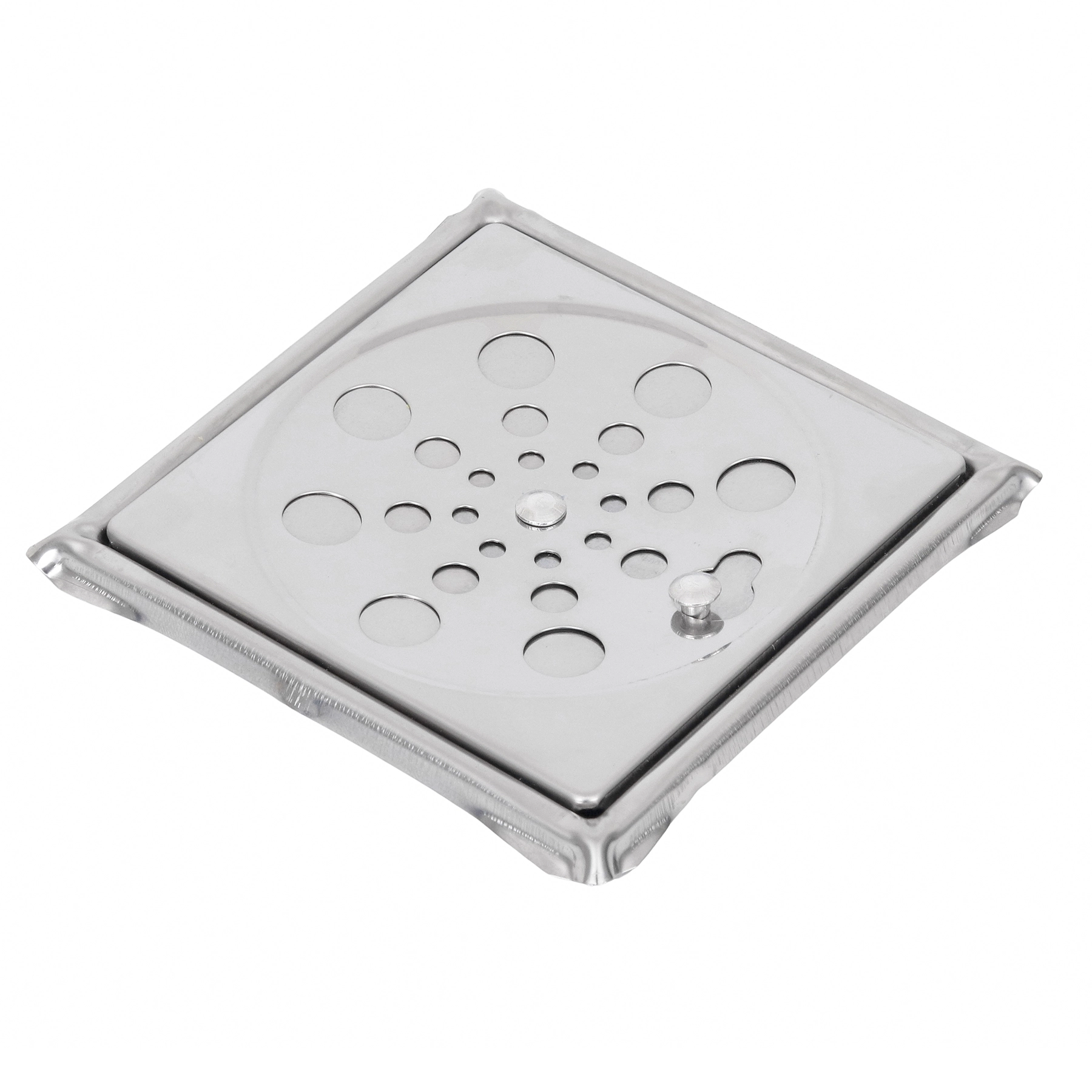 Grelha Quadrada Externa Aço Inox 11x100cm Prata Over Time