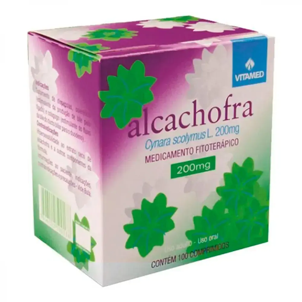 Alcachofra 200mg Vitamed Caixa 100 Comprimidos