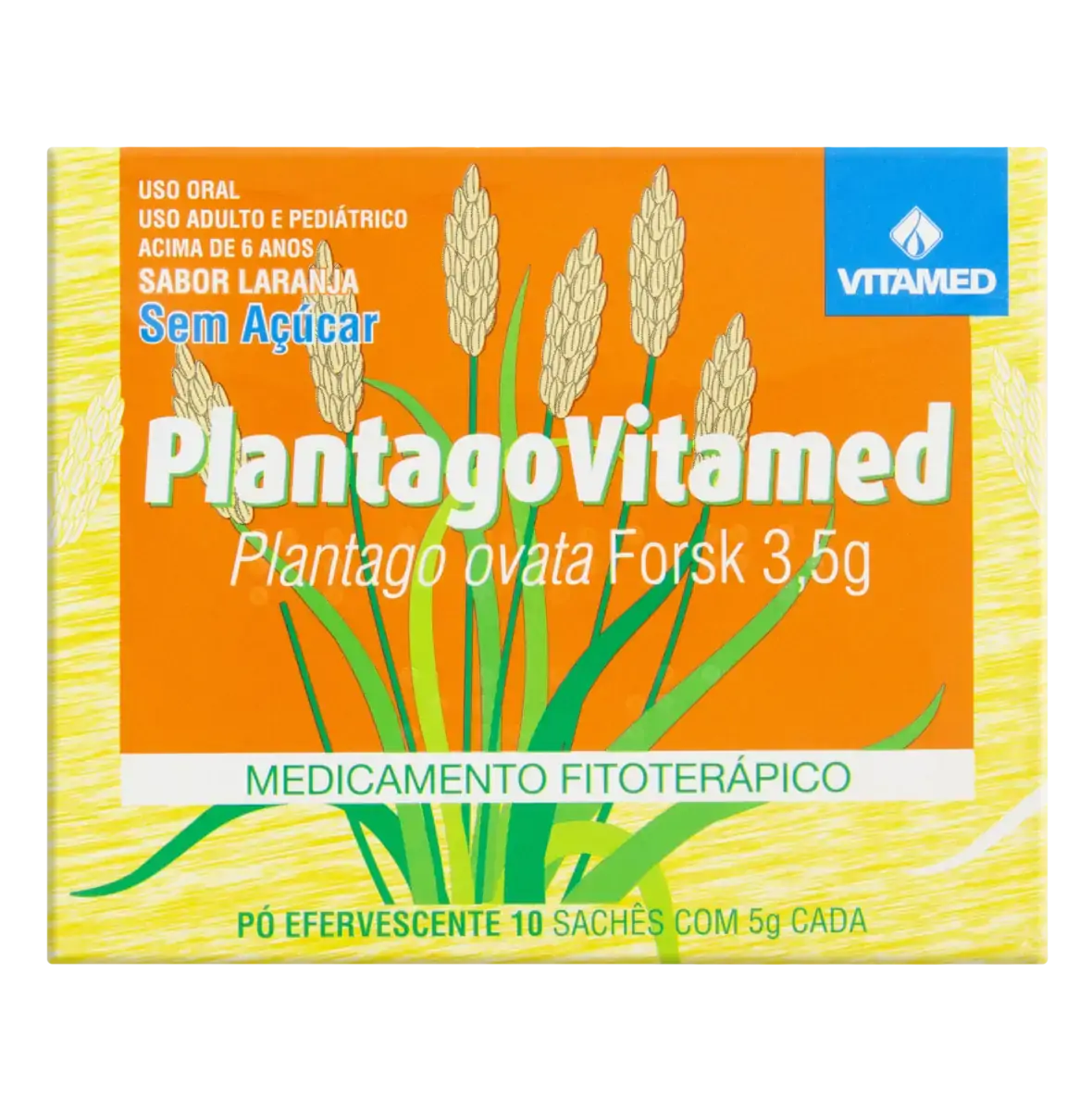 Plantago Laranja Vitamed Caixa 10 Unidades
