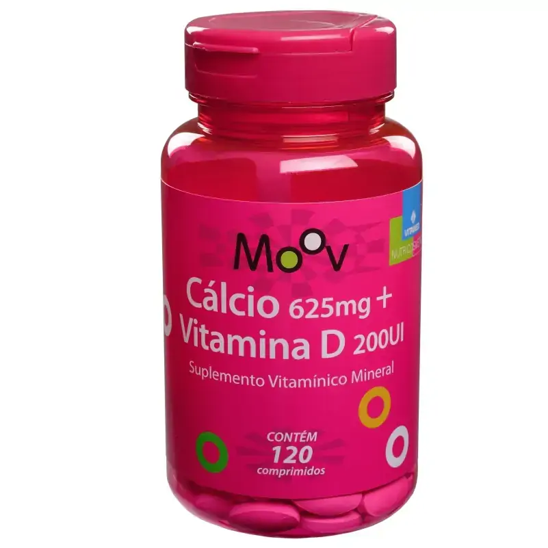 Calcio 625mg Vit D 200ui 120 Comprimidos Vitamed