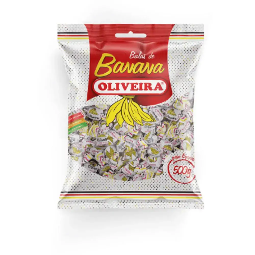 Balas Oliveira 600g Banana